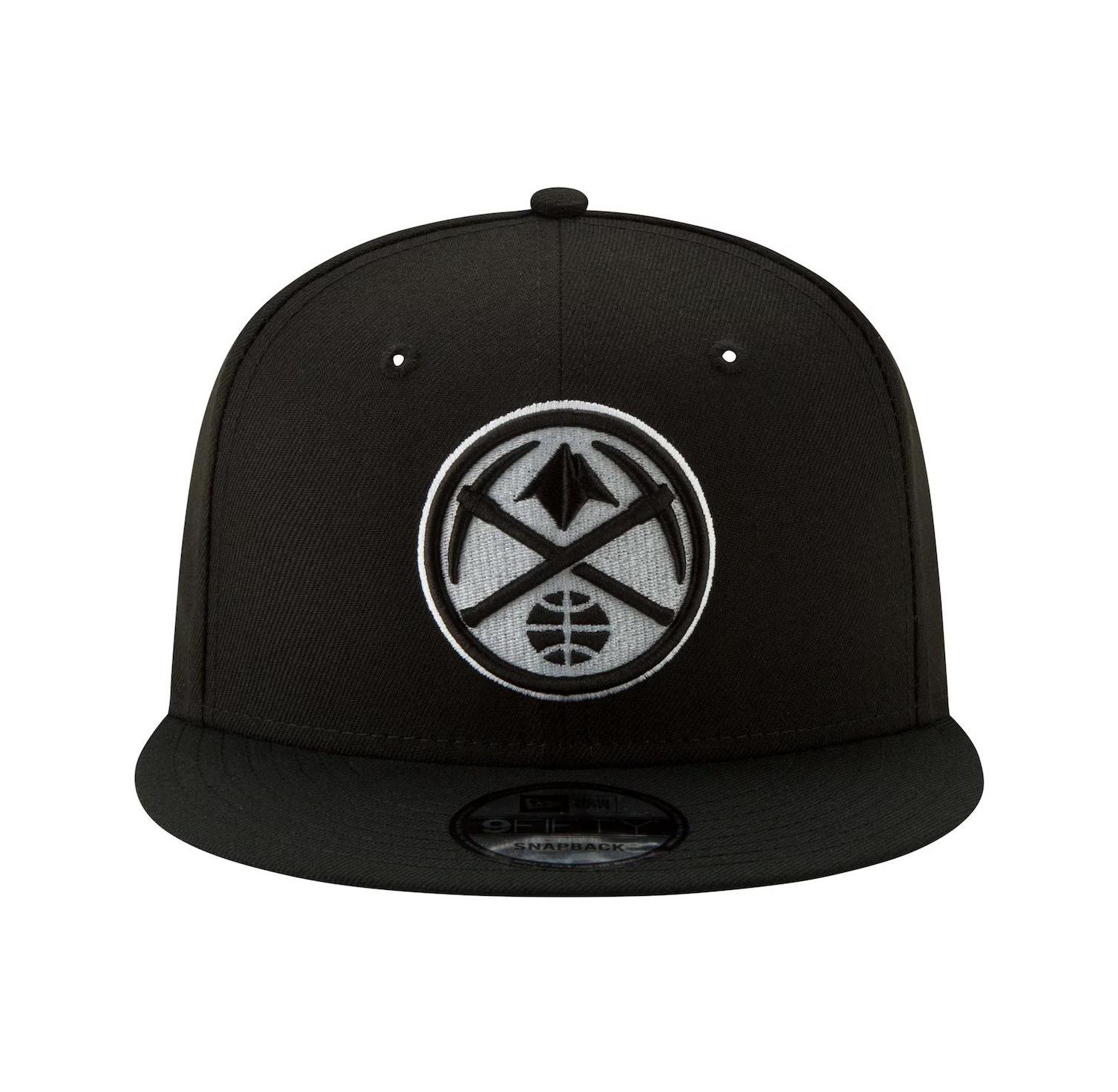 Men's Denver Nuggets Black White 9fifty Snapback Hat