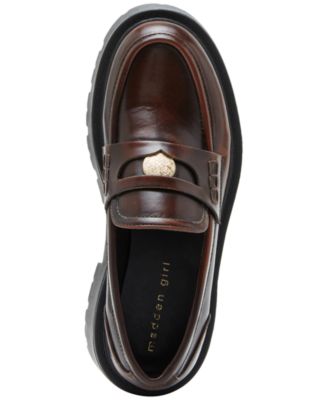 Calistaa Platform Lug Sole Penny Loafers