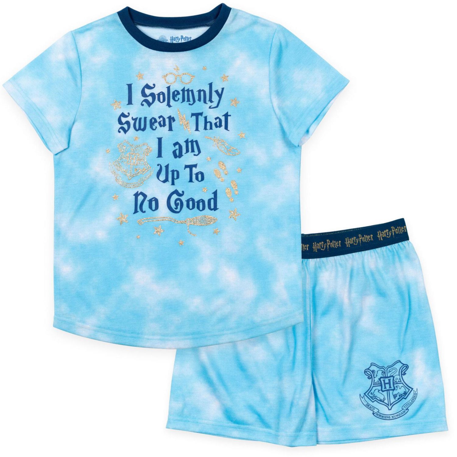 Girls' 2-Piece Pajama Shirt and Shorts Set