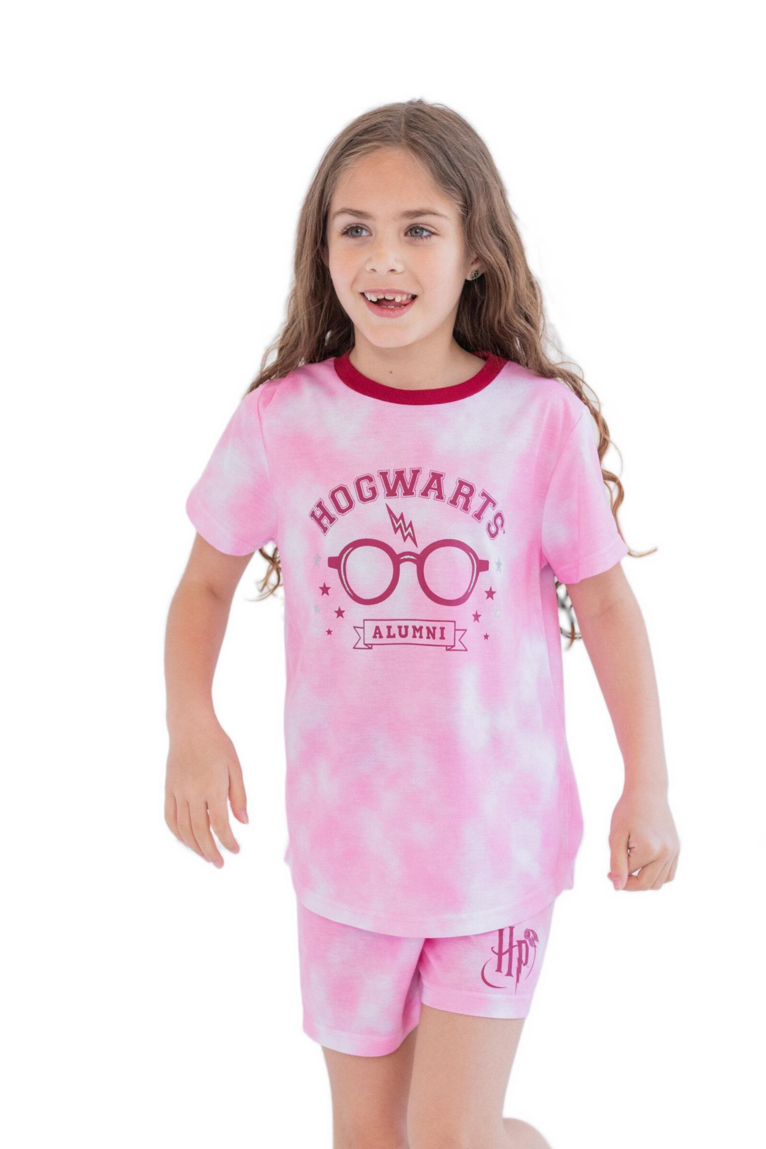 Little Girls 2-Piece Pajama Shirt and Shorts Set