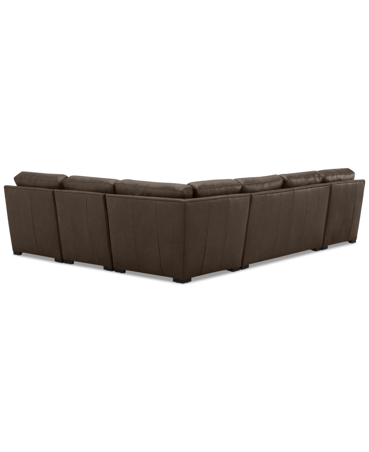 Radley 5-Pc. Leather Square Corner Modular Chase Sectional, Created for Macy's