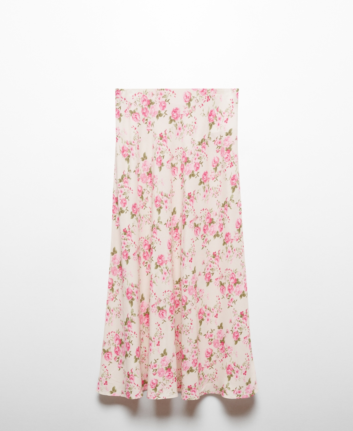 Mango Women's Floral Midi Skirt