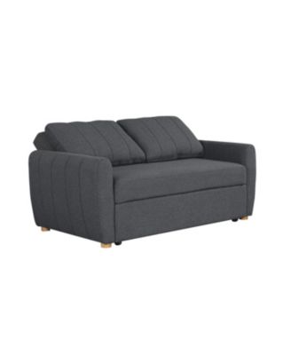 66.5"W Polyester Gentry Convertible Loveseat