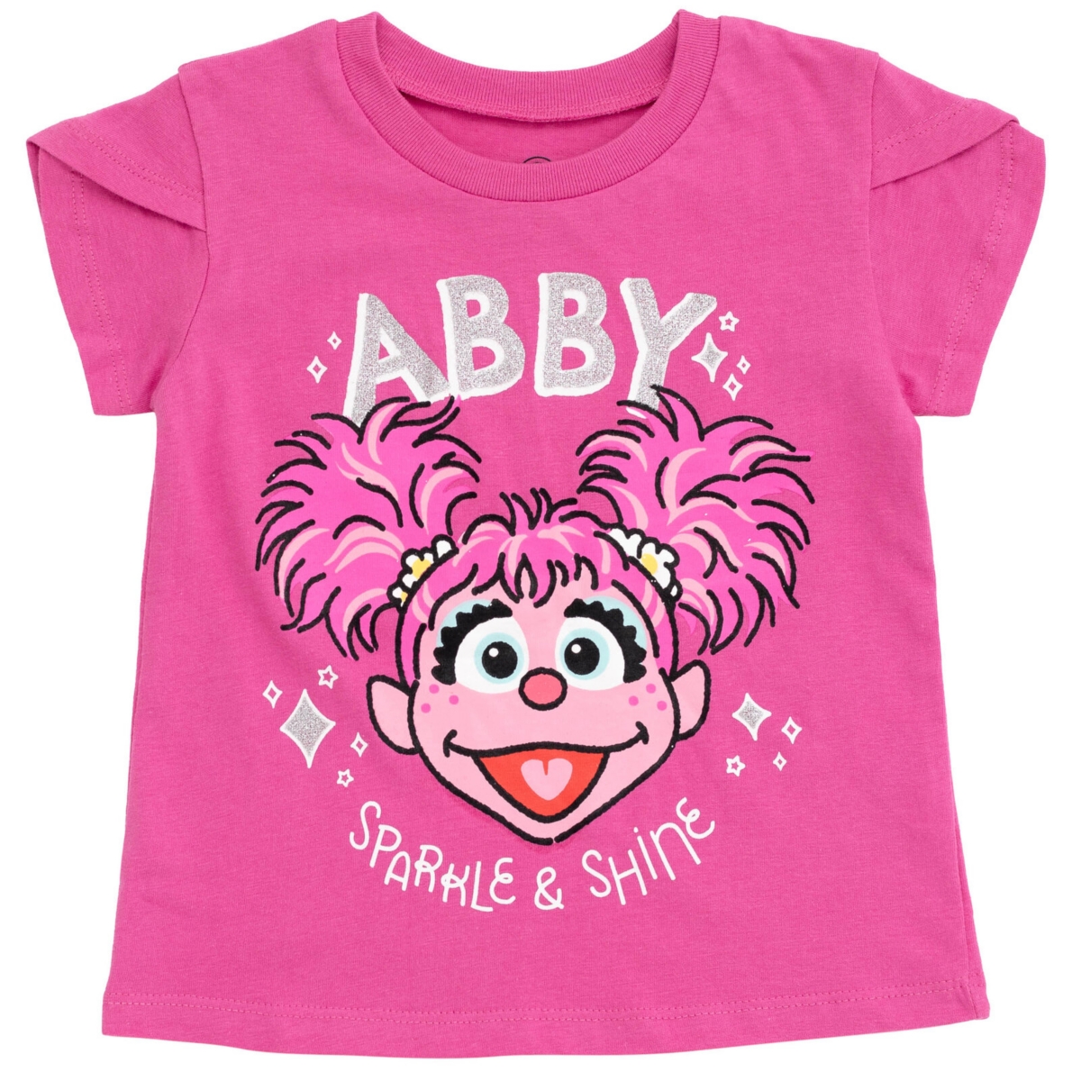 Sesame Street Baby Girls Abby Cadabby T-Shirt Tulle Mesh Skirt and Scrunchie 3 Piece Outfit/ Blue -/ blue