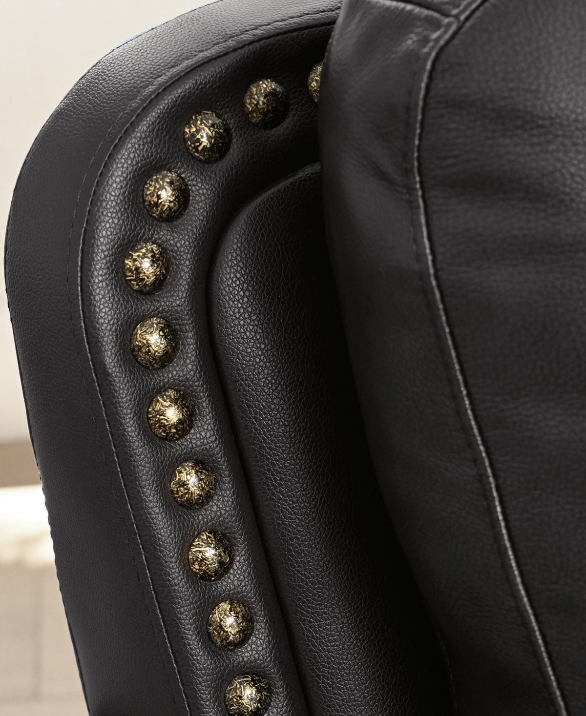 Abbyson Living Arther Leather Traditional Sofa