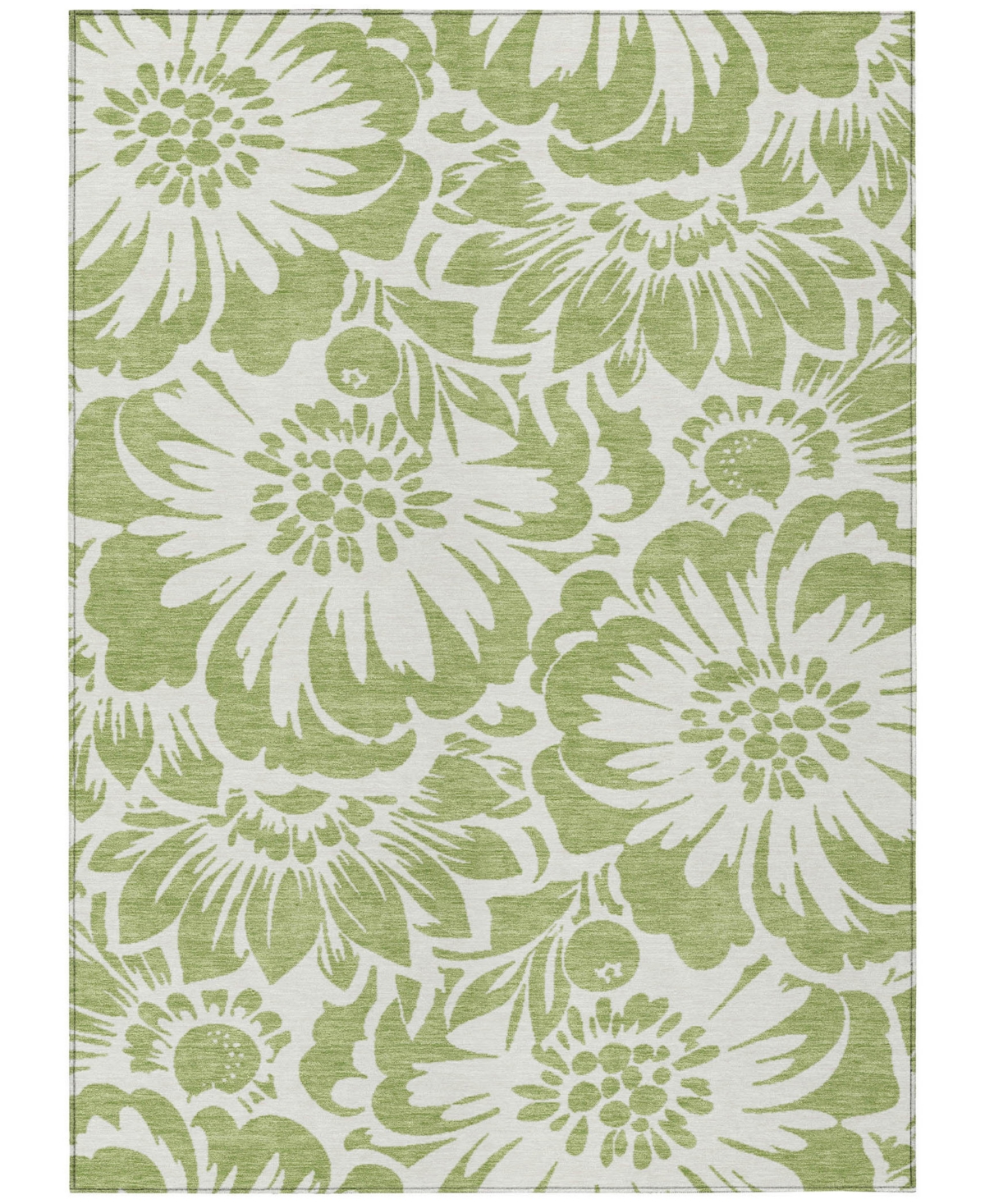 Shop Addison Chantille Machine Washable Acn551 10'x14' Area Rug In Lime