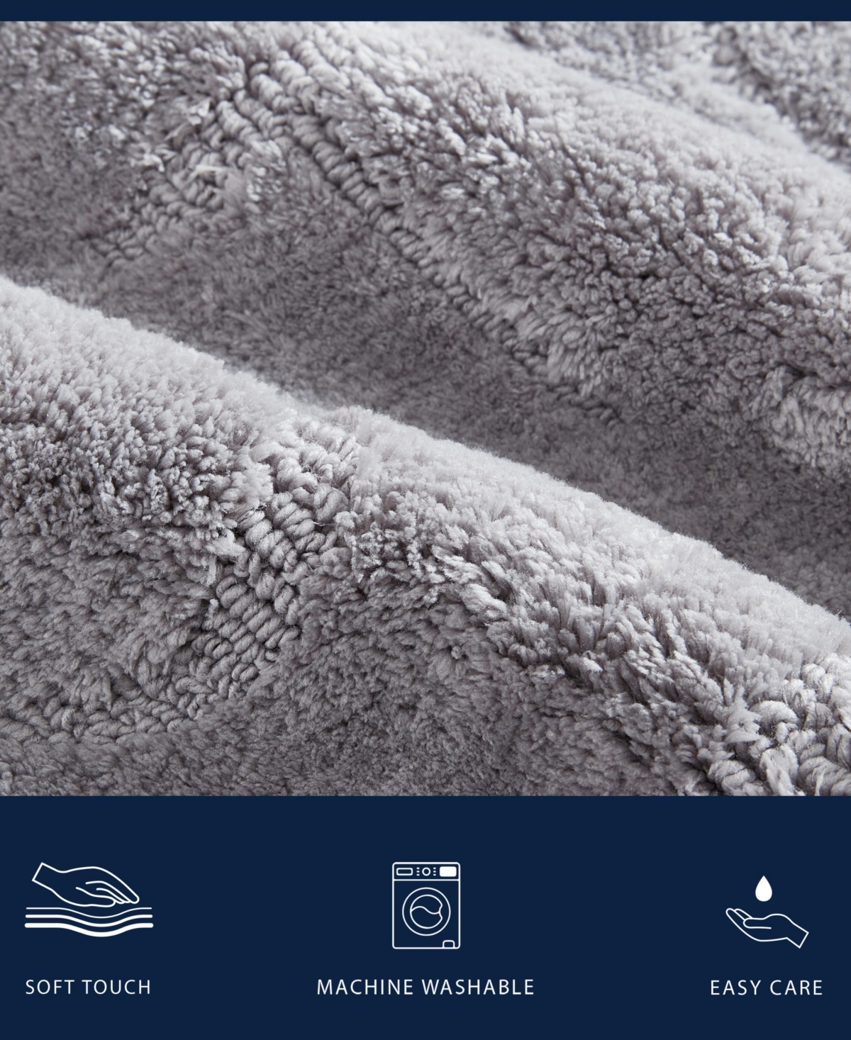 Nautica Logo Knit 2 Piece Bath Rug Set, 20" x 32"