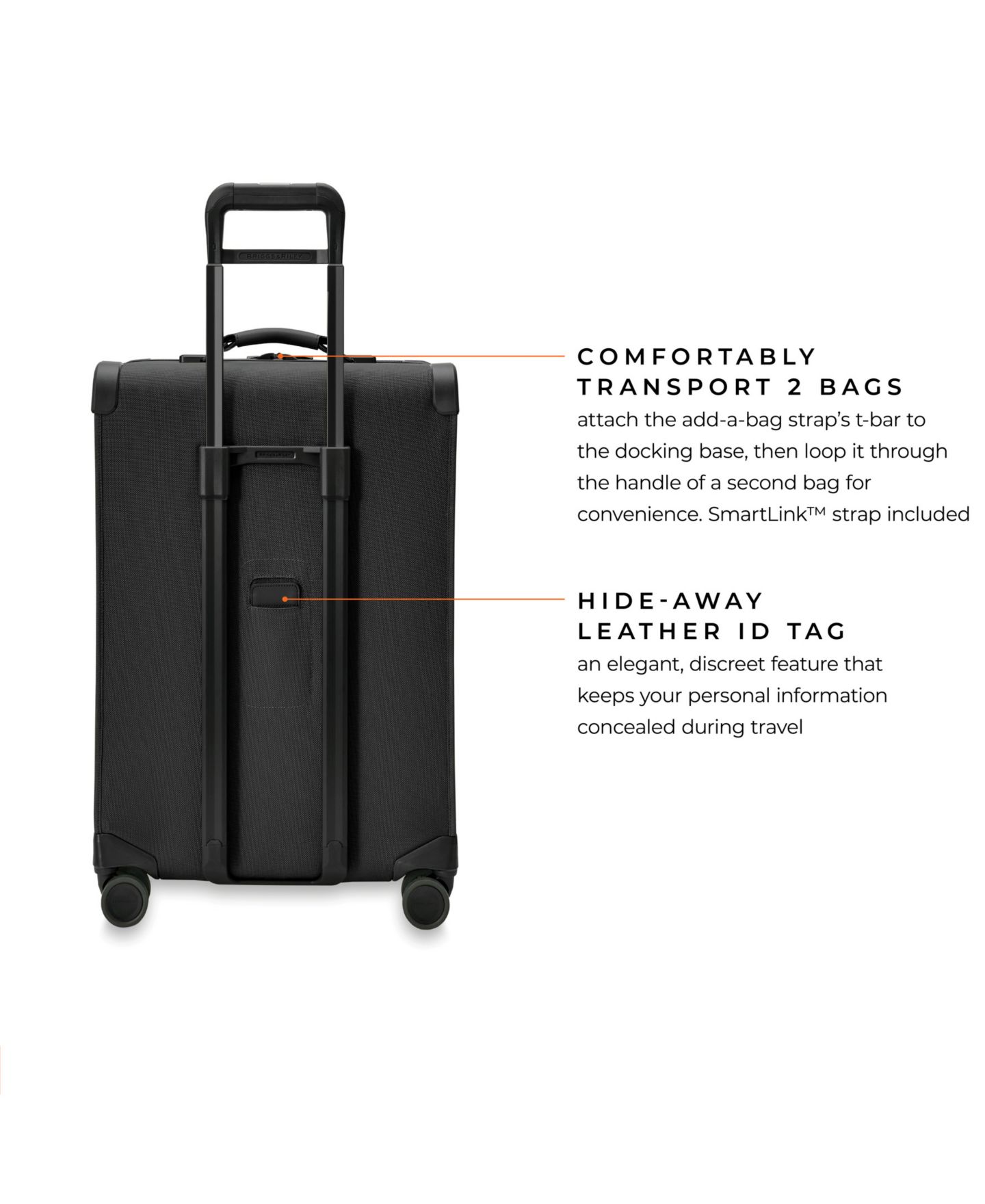 Чемодан Briggs & Riley Baseline Medium Expandable Spinner, цвет: Чёрный — фото 9