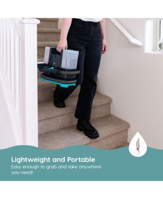 USA Hydro Clean High-Power 33.8 oz Chemical-Free Spot Cleaner Machine for Carpet and Upholstery, Lightweight Portable Fabric, Black/Teal