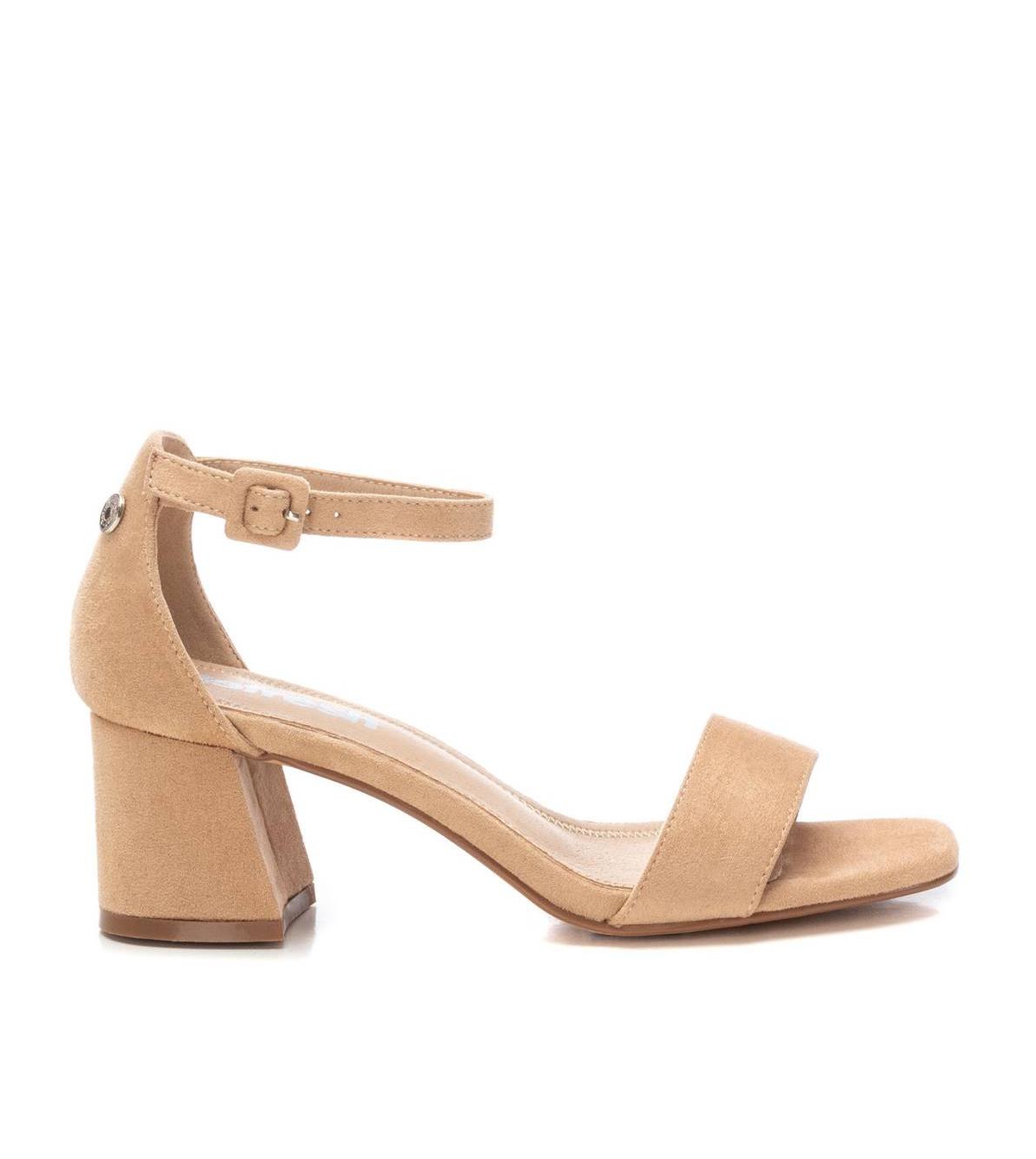 Women's Suede Heeled Sandals By - Taupe