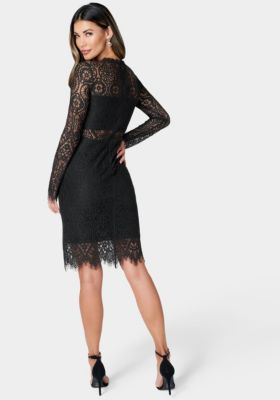 Women's Bandeau Lace Dress