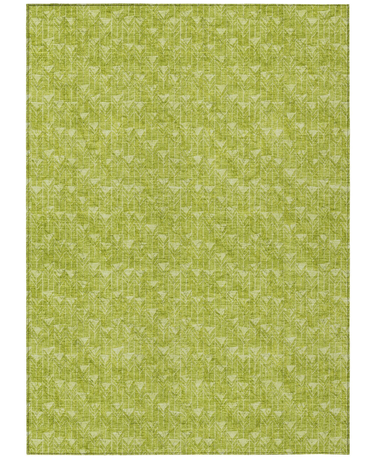 Shop Addison Chantille Machine Washable Acn514 10'x14' Area Rug In Lime