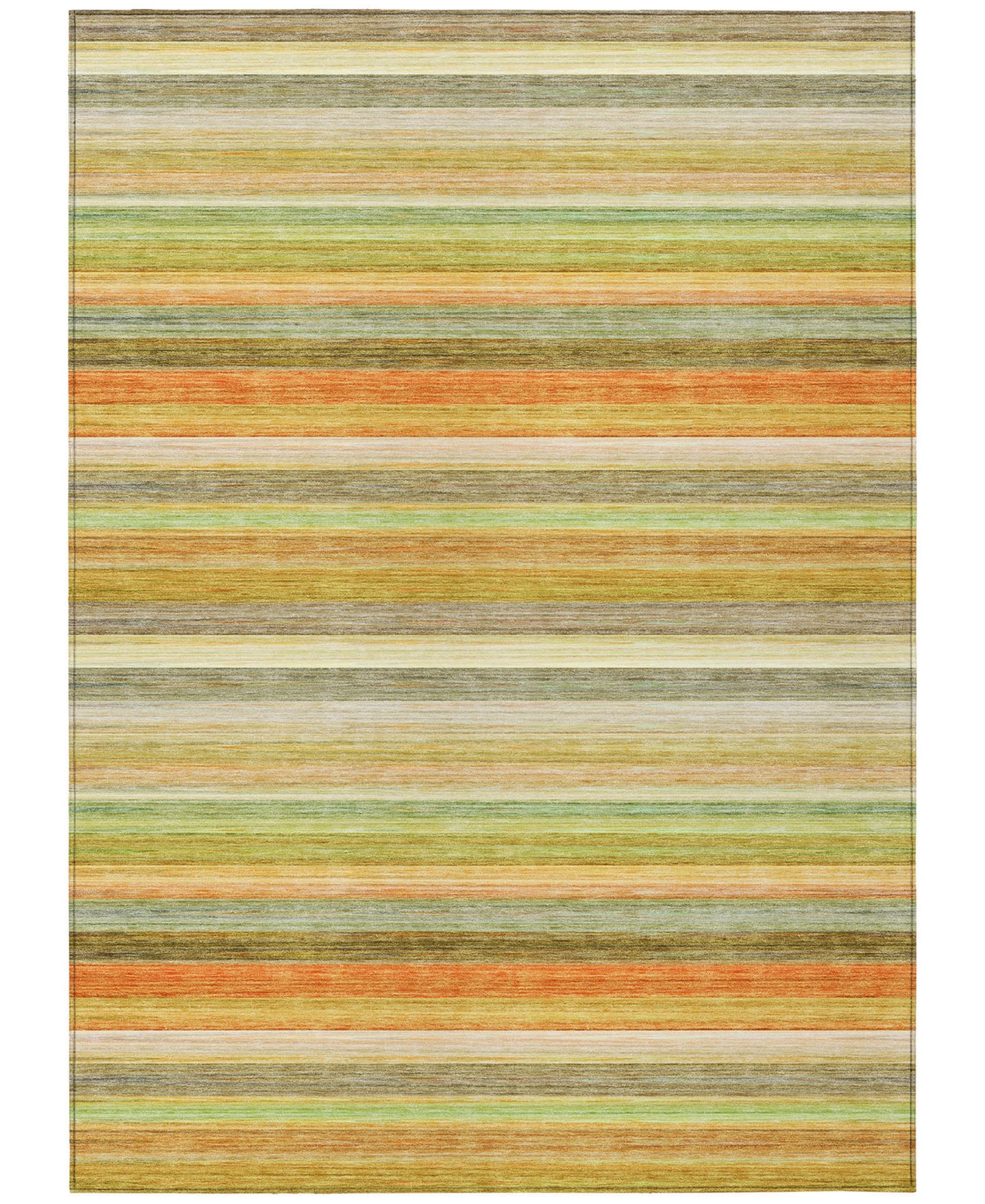 Addison Chantille Machine Washable Acn535 5'x7'6 Area Rug In Lime