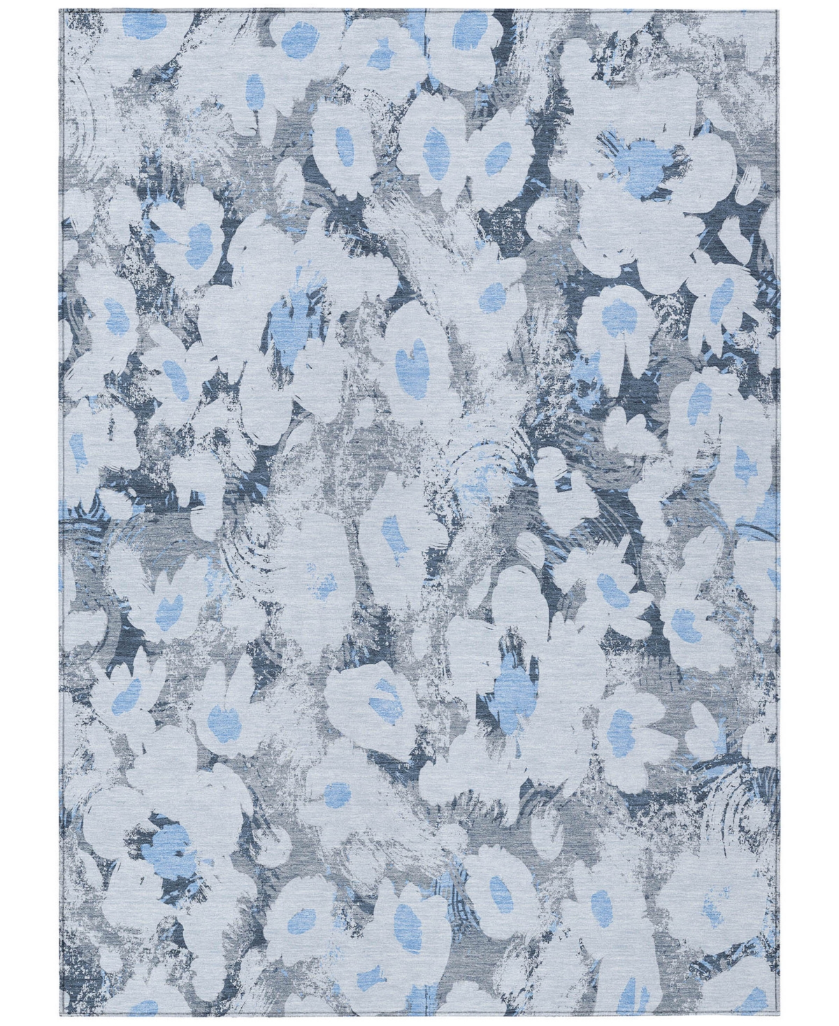 Shop Addison Chantille Machine Washable Acn538 3'x5' Area Rug In Denim