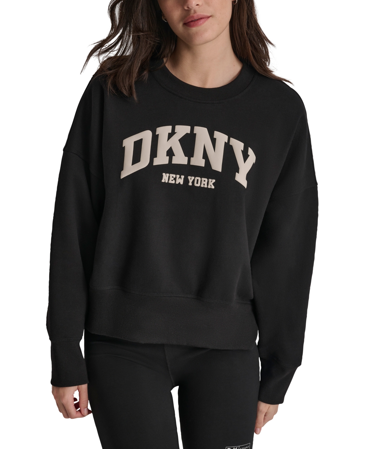 Dkny Sport Women's Varsity Puffed Logo Sweatshirt