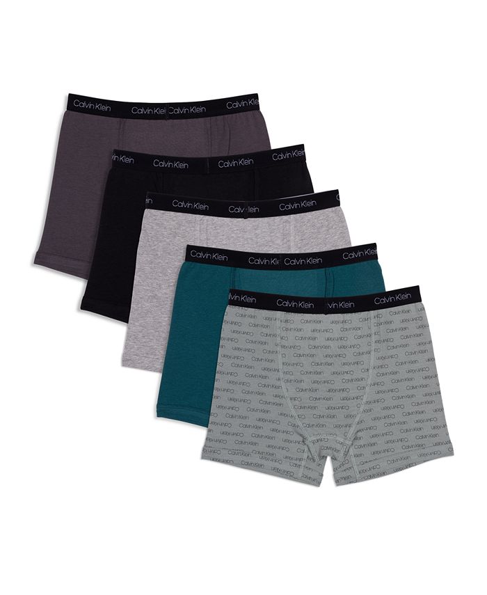 Calvin Klein Big Boys Stretch Boxer Brief, Pack of 5 - Macy's