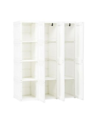 Foldable Closet Clothes Organizer with 12 Cubby Storage