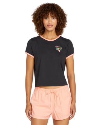 Volcom - Juniors' Cotton Maybe Baby Back-Graphic Tee