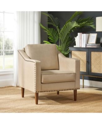 Karena Transitional Armchair with Nailhead Trims