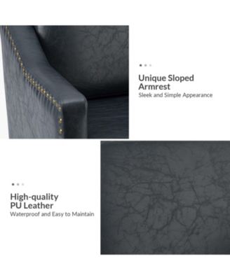 Karena Transitional Armchair with Nailhead Trims