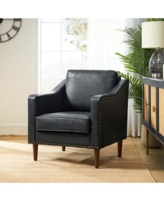 Karena Transitional Armchair with Nailhead Trims