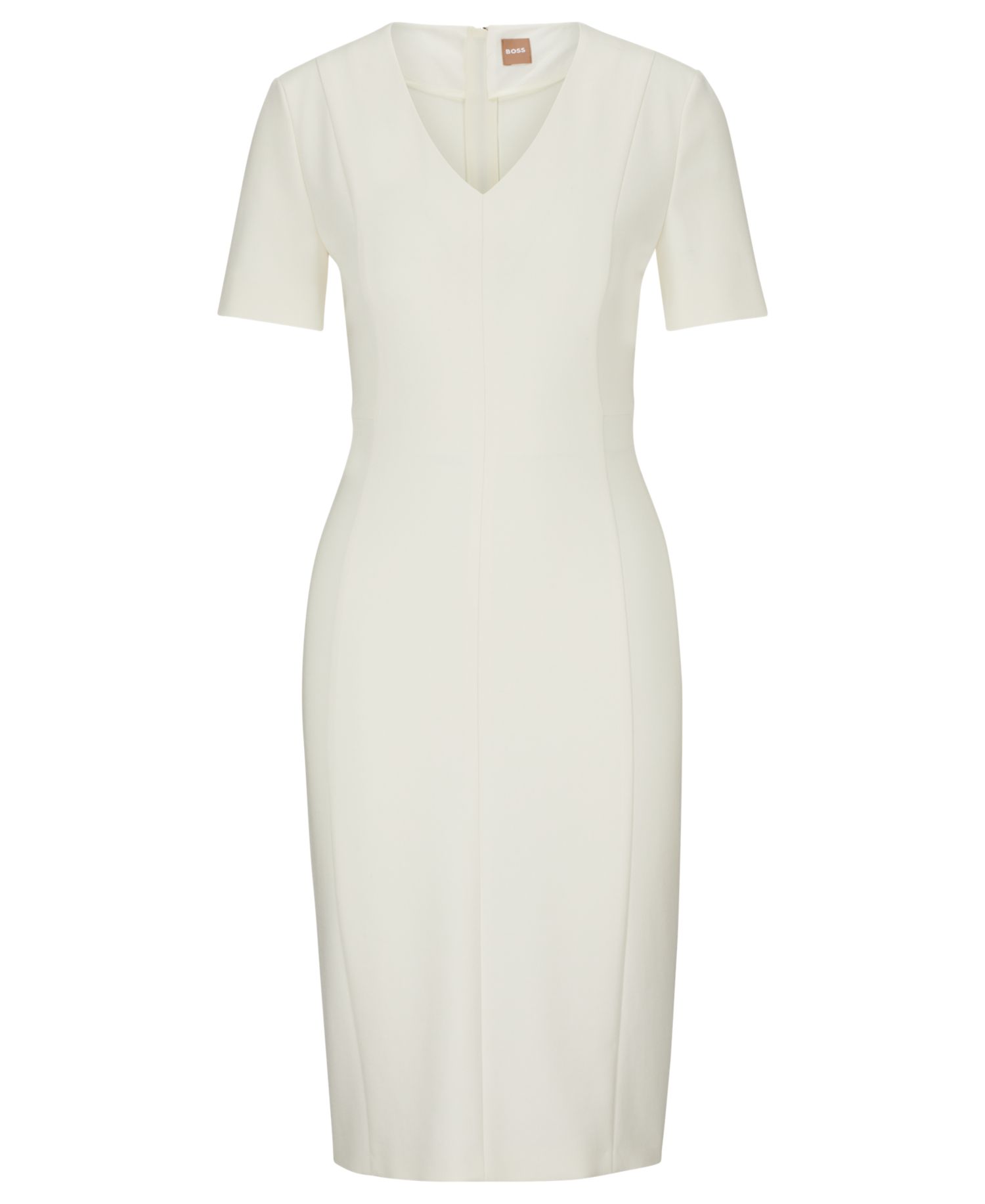 BOSS by Women's Stretch Fabric V-Neck Dress