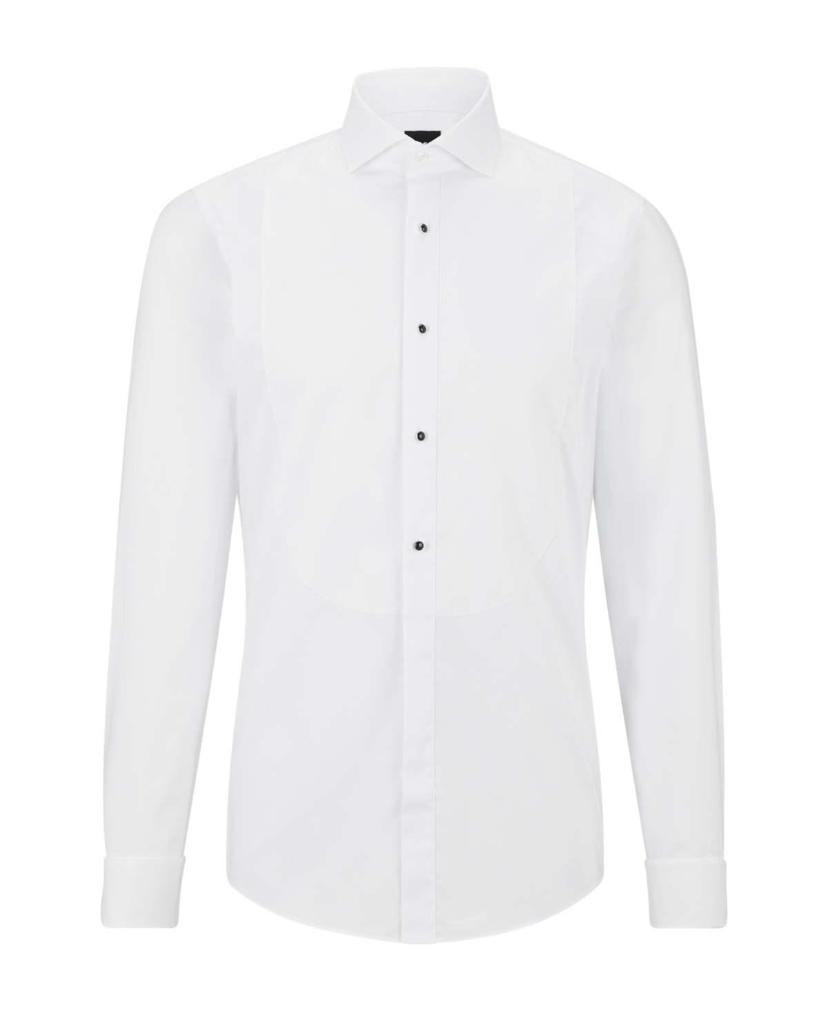 Shop Hugo Boss Boss By  Men's Easy-iron Stretch-cotton Poplin Slim-fit Dress Shirt In White