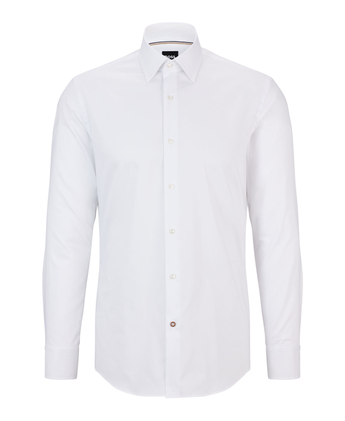Shop Hugo Boss Boss By  Men's Easy-iron Slim-fit Dress Shirt In White