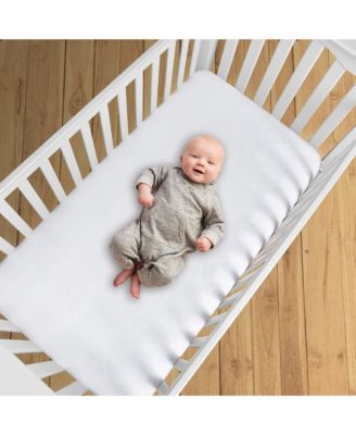 All-in-One Fitted Sheet & Waterproof Cover for 52" x 28" Crib Mattress (2-Pack)