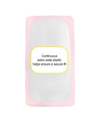 All-in-One Fitted Sheet & Waterproof Cover for 52" x 28" Crib Mattress (2-Pack)
