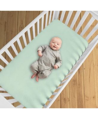 All-in-One Fitted Sheet & Waterproof Cover for 52" x 28" Crib Mattress (2-Pack)