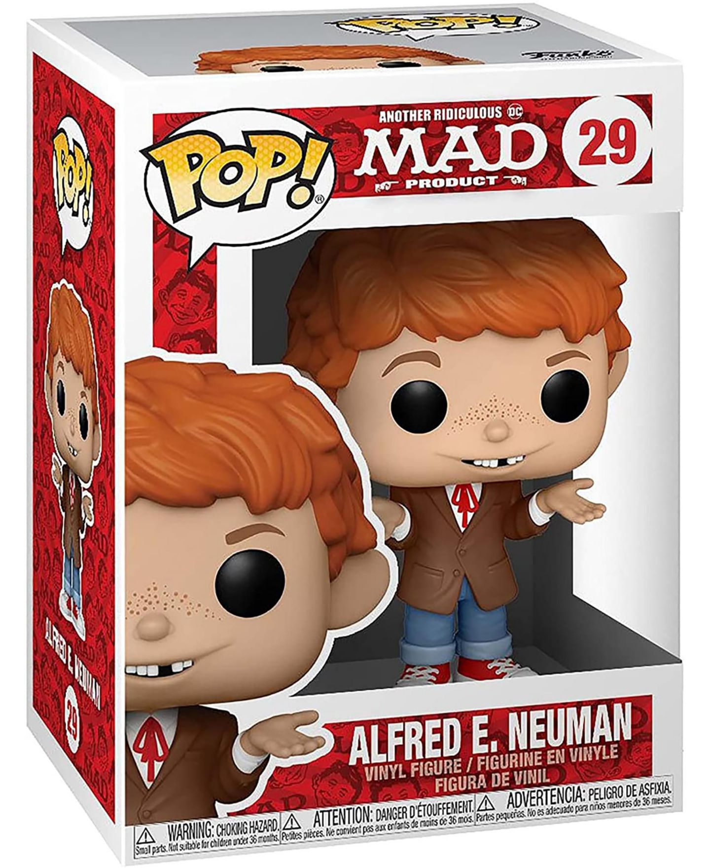 Детская фигурка Funko Pop Alfred E. Neuman Mad Tv 3.75" Action Figure Ages 3+, цвет: Open Miscellaneous — фото 2