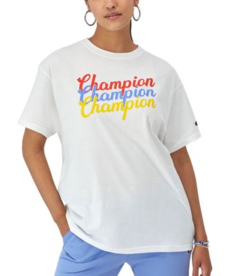 Champion - Women's Loose Fit Graphic-Logo Short-Sleeve T-Shirt