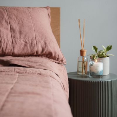 French Linen Box Stitch Quilt - Full/Queen