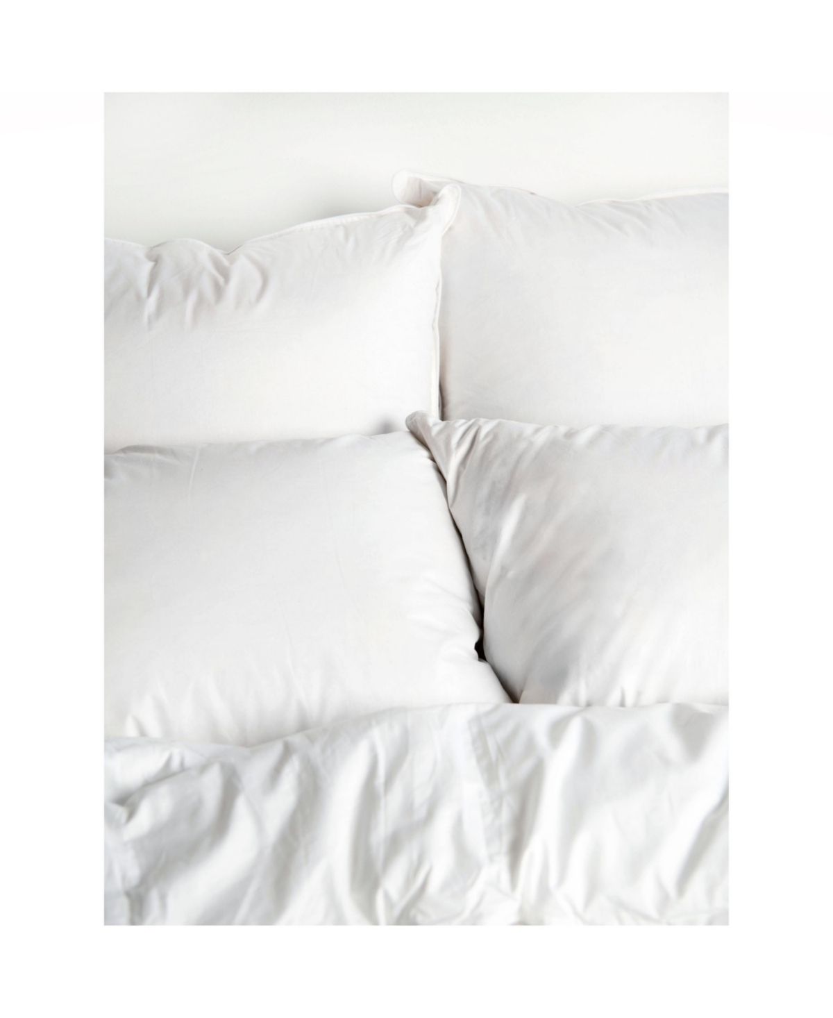 Bokser Home 2 Pack SoftDuck Feather & Down Bed Pillow - - White