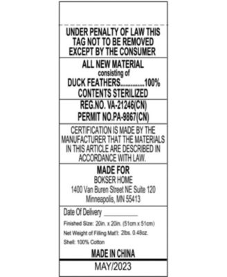 French Linen Decorative Throw Pillow - 20" x 20"