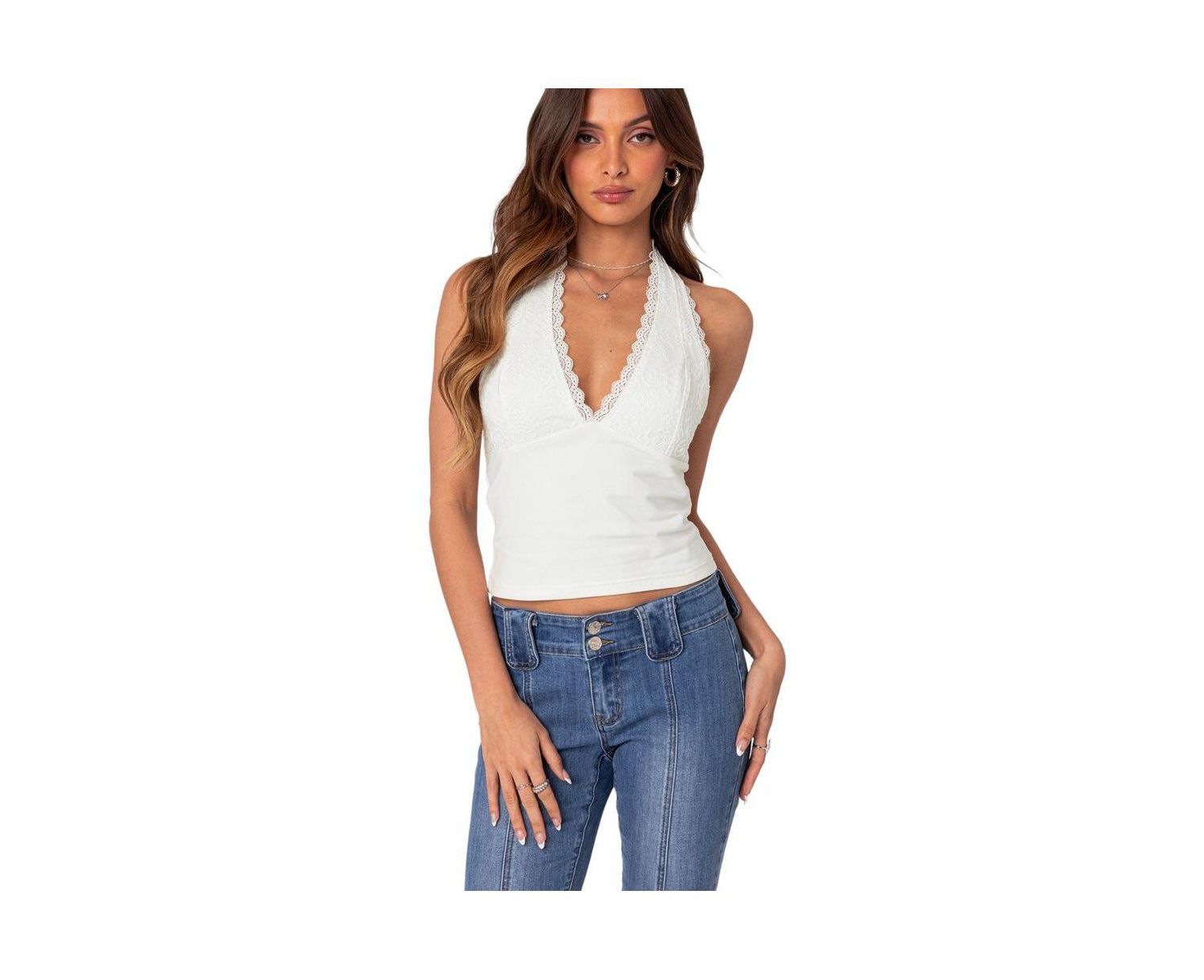 Women's Carolyn Lacey Halter Top