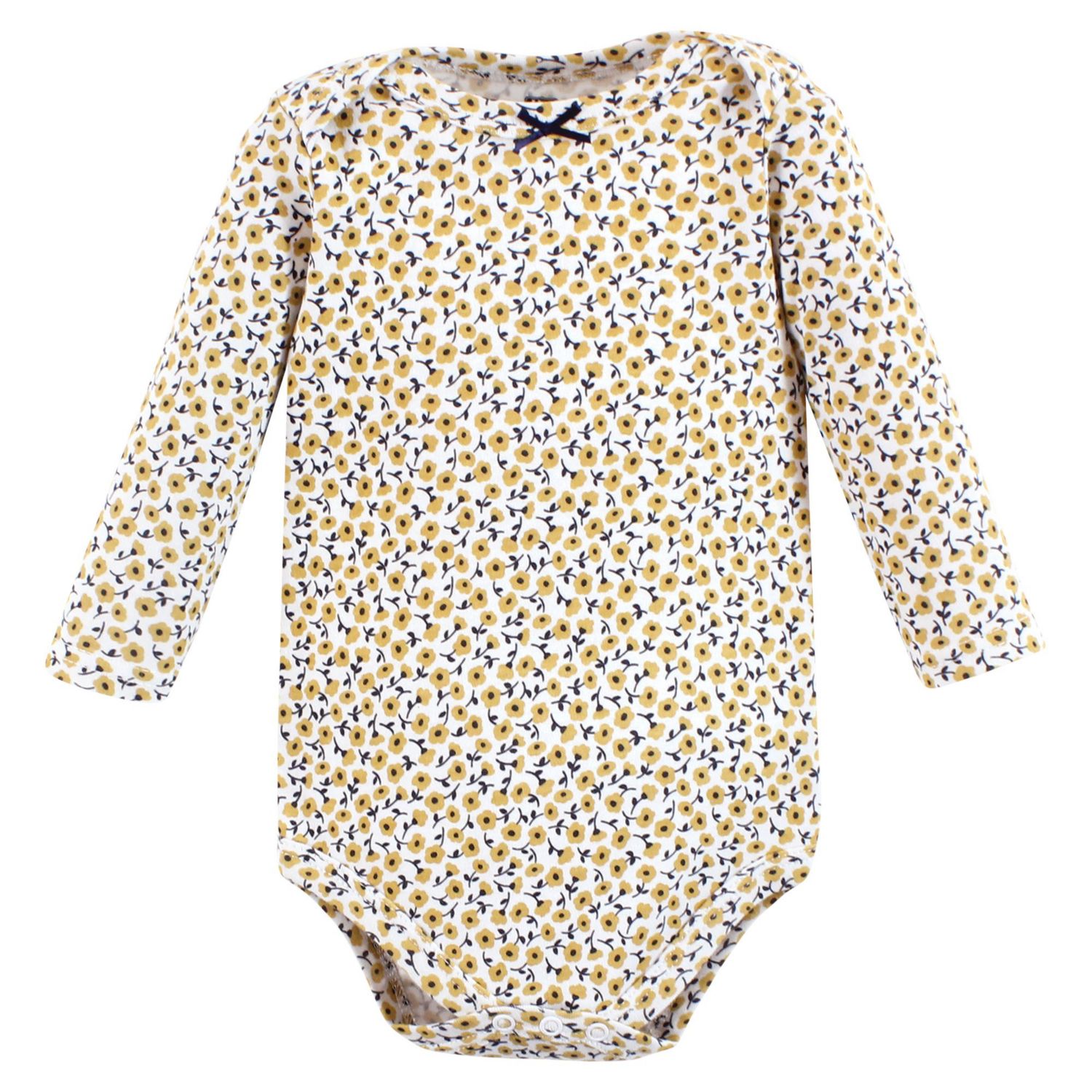 Baby Girls Hudson Cotton Long-Sleeve Bodysuits 7-Pack
