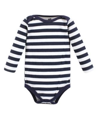 Baby Unisex Multipack of 7 Cotton Long-Sleeve Baby Bodysuits