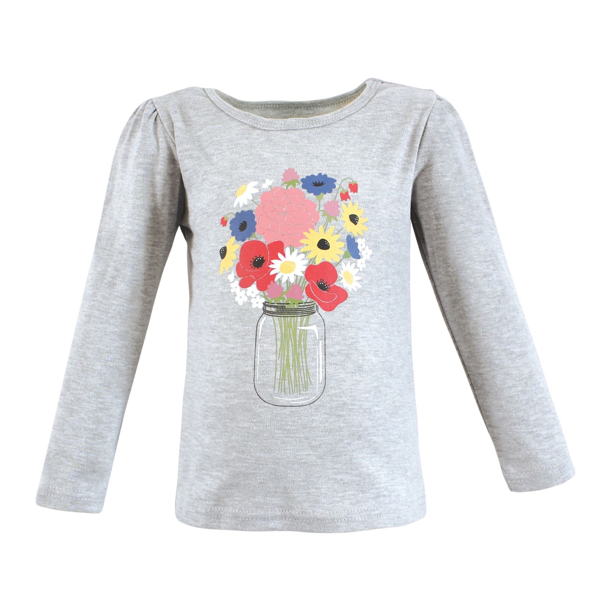 Hudson Baby Baby Girls Long Sleeve T-Shirts,- Wildflowers