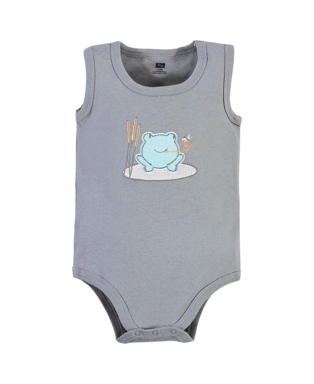 Hudson Baby Boys Unisex Cotton Sleeveless Bodysuits, Bunny And Bee, 5-Pack