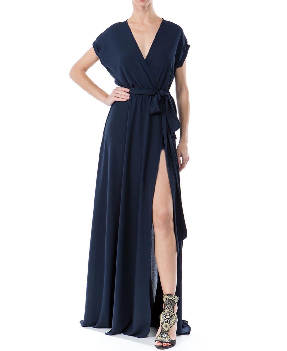 Plus Size Jasmine Maxi Dress - Dahlia black