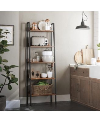 Ladder Shelf, 5-tier Bookshelf, Freestanding Storage Shelves, For Home Office, Living Room