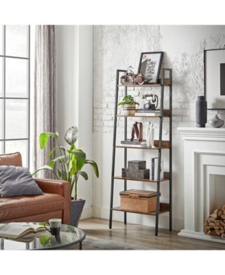 Ladder Shelf, 5-tier Bookshelf, Freestanding Storage Shelves, For Home Office, Living Room