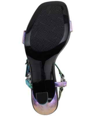 Cybil High-Heel Square-Toe Sandals