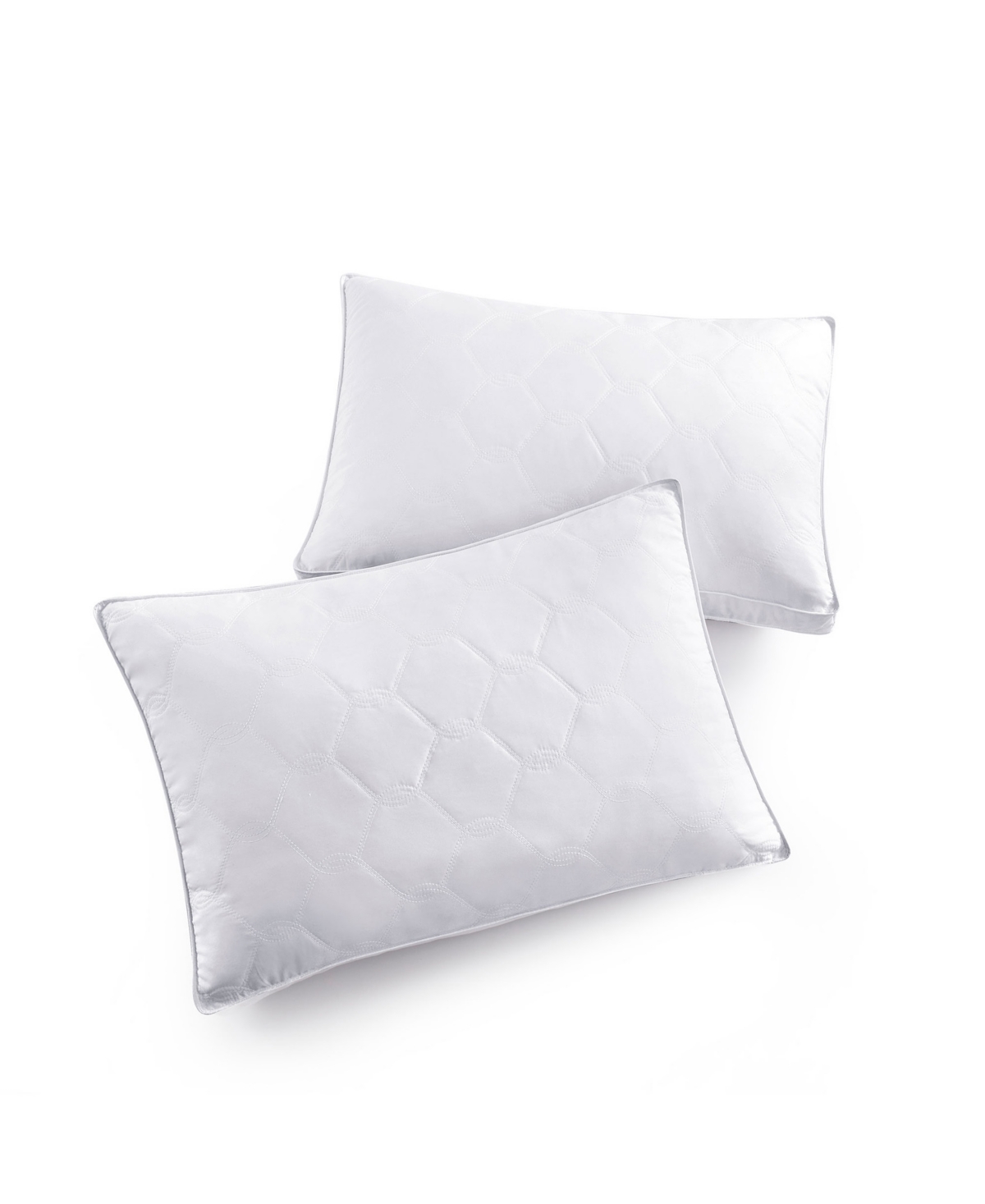 Unikome Medium Density Goose Feather Gusset 2-pack Pillows, King In White
