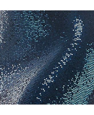 Women's Mock Neck Disco Dot Midi Dress