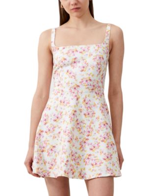 french connection whisper light fit and flare dress Amazon.com: French Connection Women's Whisper Light Ruffle Dress Dress, OTS  White, 6 : Clothing, Shoes & Jewelry