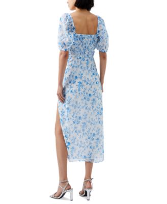 French Connection Women's Catrina Crinkle Ruched Midi Dress - Macy's