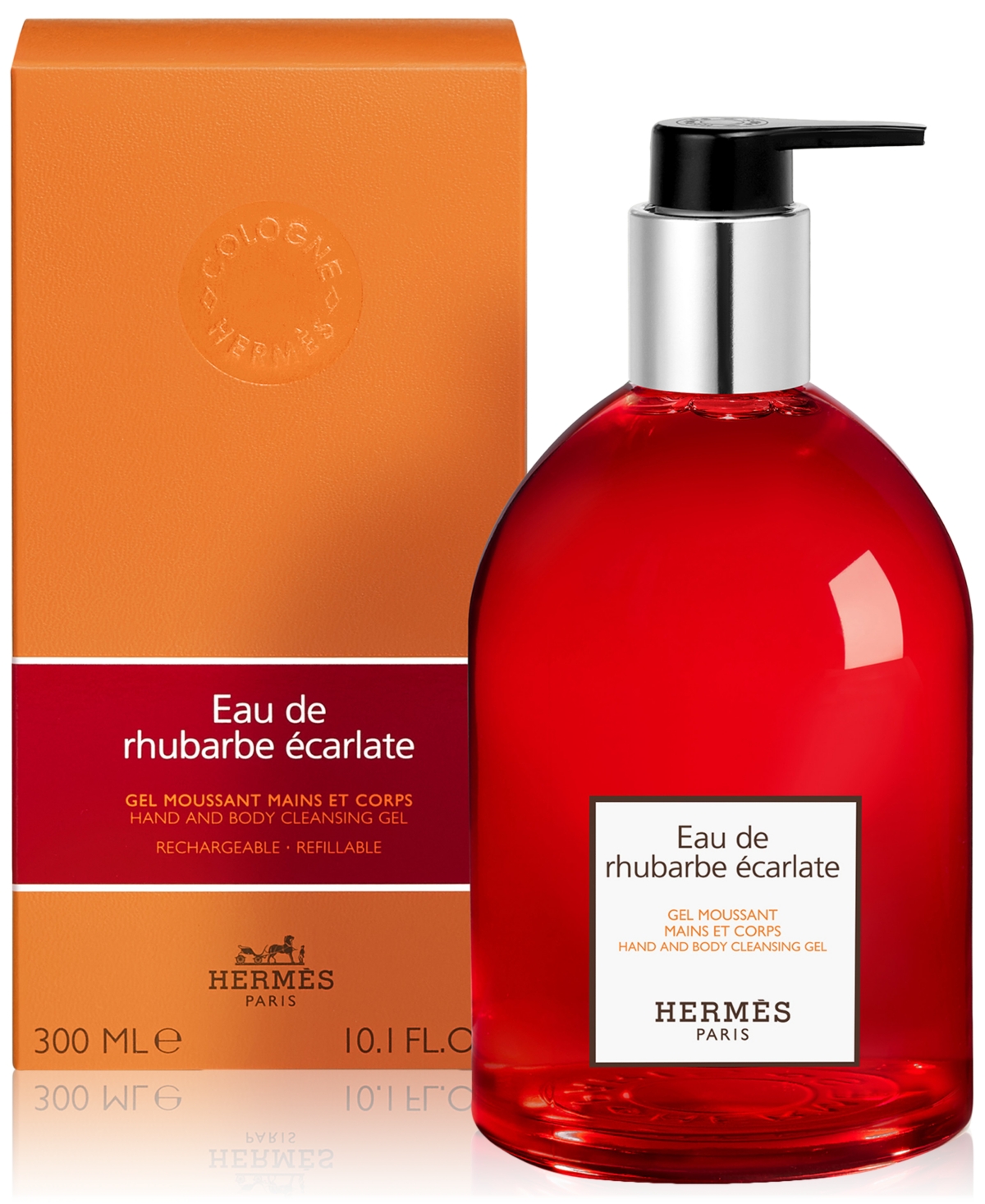 Hermes Eau De Rhubarbe Écarlate Hand And Body Cleansing Gel, 10.1 Oz. In No Color